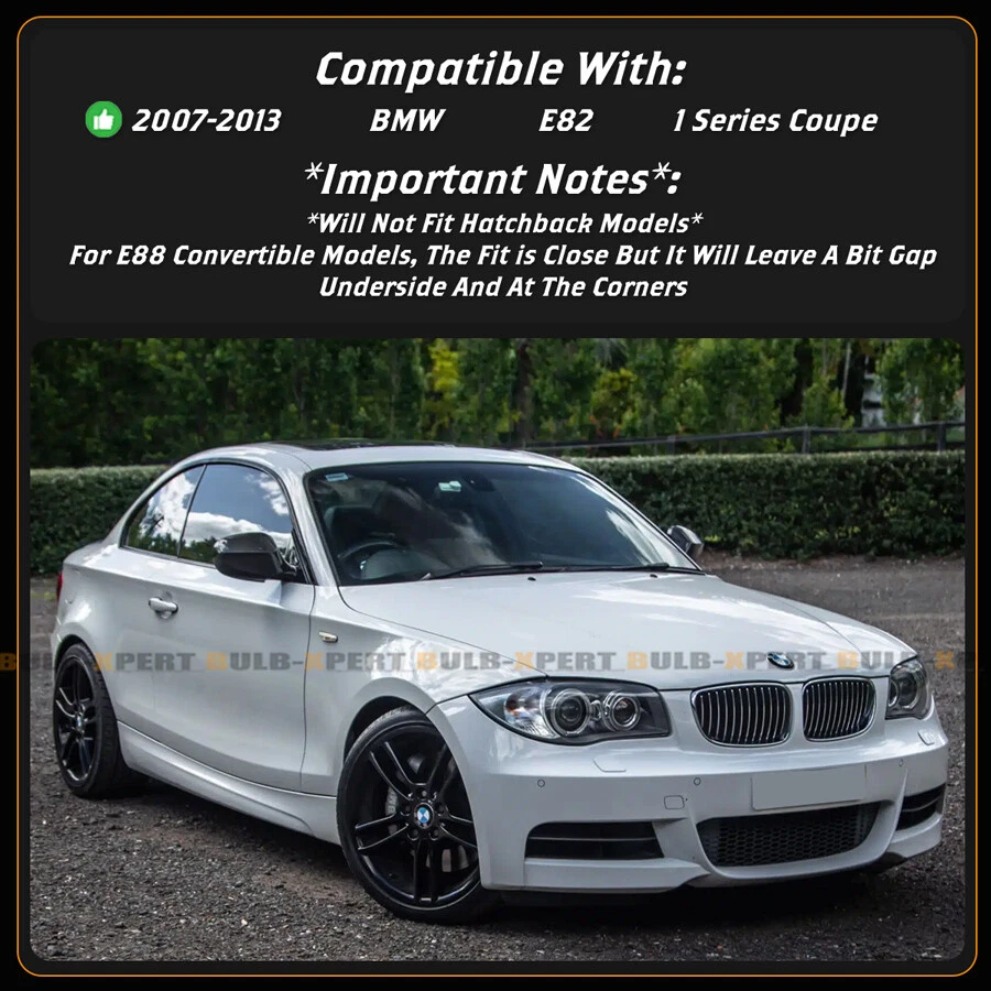 For 2007-2013 BMW E82 125i 135i 1M M4 Style Real Carbon Fiber Trunk Spoiler Wing - Image 3 of 4