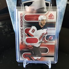 2022-23 SP Game Used Red Jersey Reilly Walsh Authentic Rookies #183 Devils
