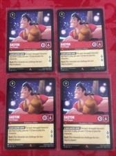 4x Disney Lorcana - Shimmering Skies - Gaston - Pure Paragon - 119/204 x4