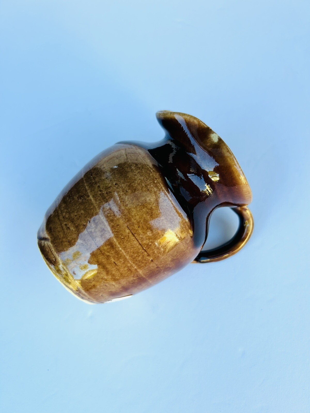 John Garrou pottery pitcher Old Fort North Carolina 1985