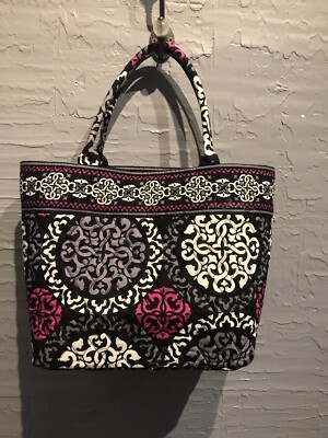 Vera Bradley Canterbury Tote Bag Purse Bag *Has Cricut Monogram on Inside  