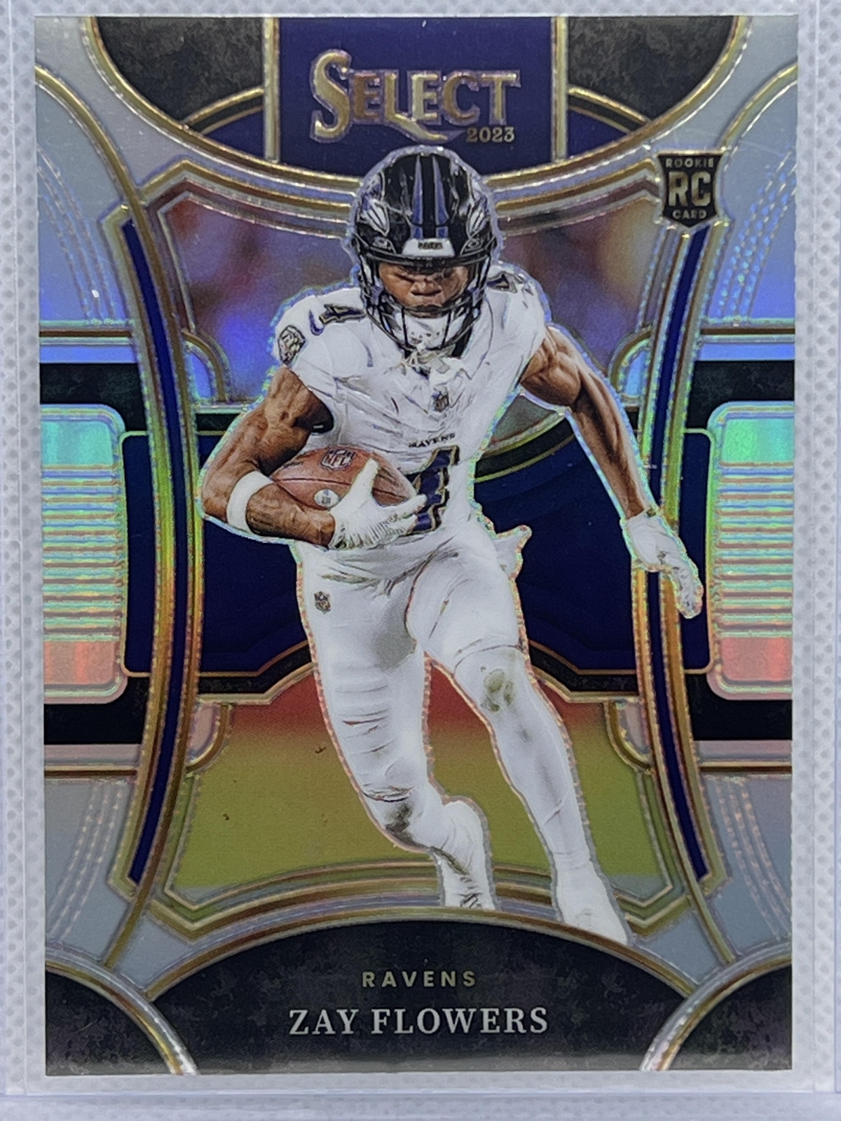 2023 Panini Select #408 Zay Flowers Silver Prizms