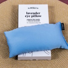 Satin Eye Pillow, Filled with 100 Natural Organic Flax  Lavender Set of 2