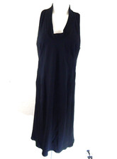 Bailey 44 Women's Large Dress Scoop Neck Racerback Ribbed Bodycon Black EUC