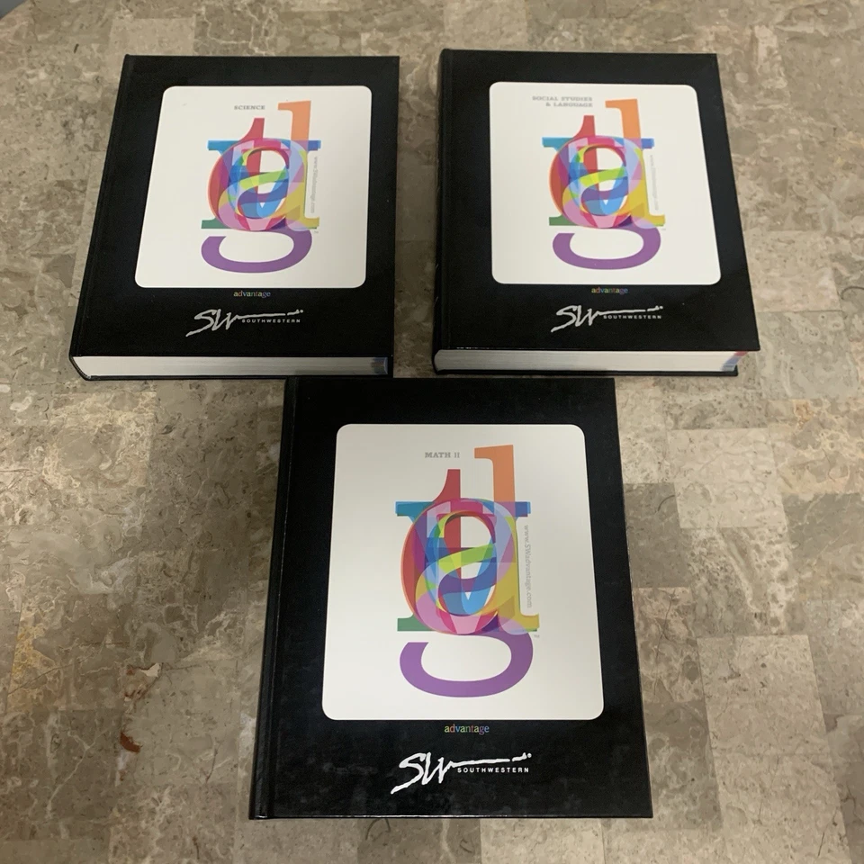 SW Southwestern Advantage Learning System 3 Book Lot Math Science Social Studies - Image 2 of 4