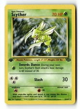 Pokemon Card Scyther (26) 1st Edition LP Jungle 26/64