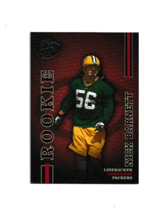 2003 Playoff Hogg Heaven - Rookie Nick Barnett #187 0951/1000 (RC) Packers - Image 3 of 3