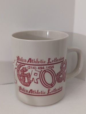 Vintage Advertisement Mug, Dalco Athletic Lettering,