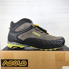 Size 12 - ASOLO Eldo Mid LTH GV - Graphite / Green Oasis - Mens