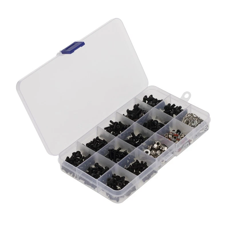1/10 M3 M4 Metal Screws Nuts Box Kit For RC Crawler Car Axial SCX10 TRX4 Redcat - Image 3 of 4