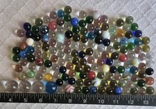 Vintage Glass Marbles Lot 1 Lb. 8 Oz.