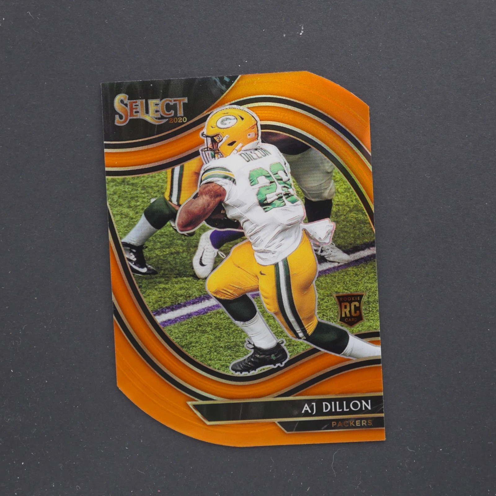 2020 Panini Select - Field Level AJ Dillon #365 Orange Prizm Die-Cut (RC)