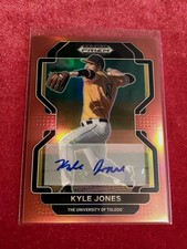 2022 Prizm Draft Picks -Kyle Jones - Red Prizm Autograph 🔥 25/50 SSP #PDP204 