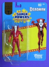 MCFARLANE SUPER POWERS DEADMAN DEAD MAN GOLD LABEL EXCLUSIVE DC MOC 4  5