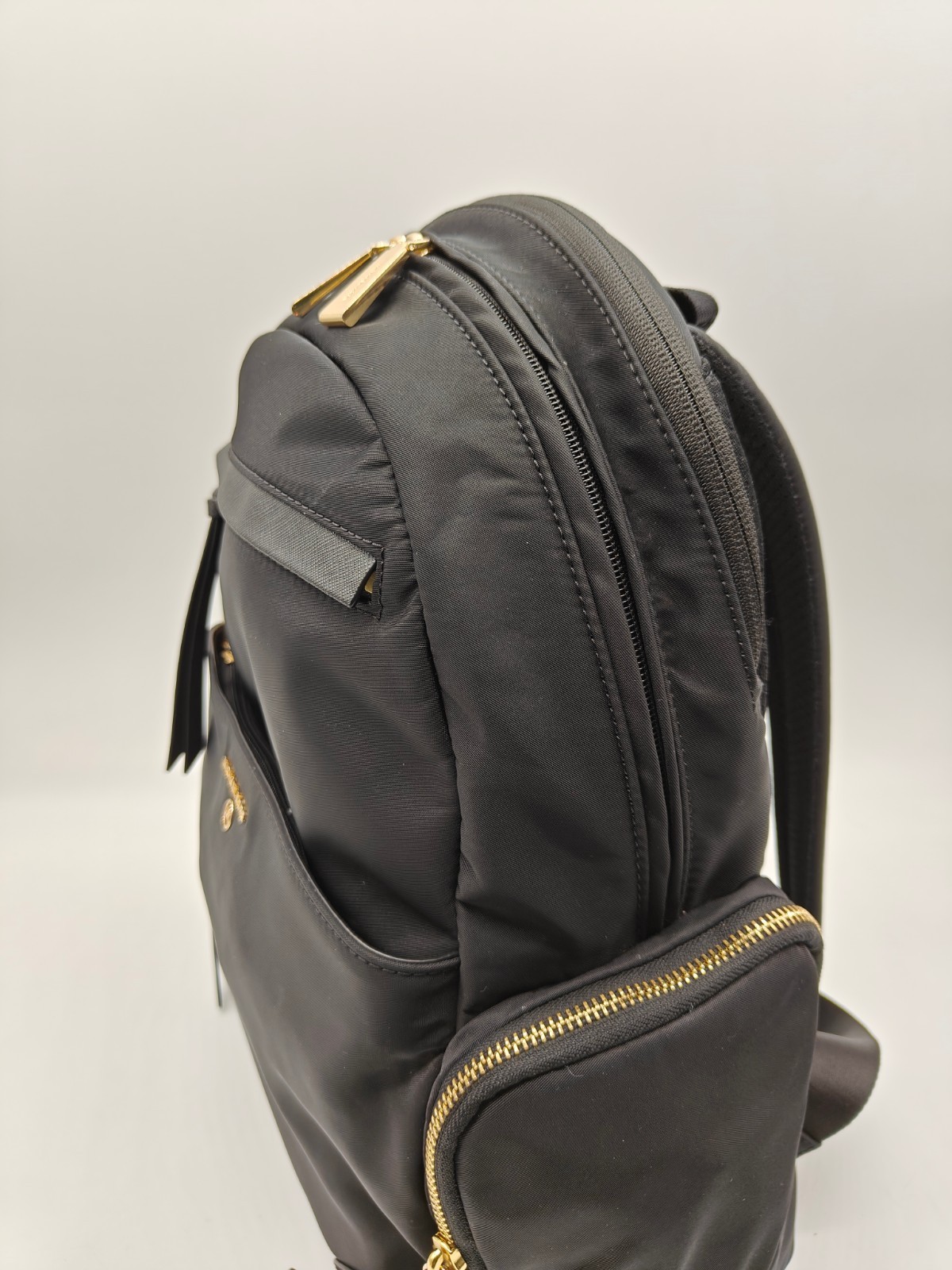 MICHAEL KORS Prescott nylon padded women's large backpack BLACKUsed has scratch~ thumbnail 10