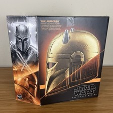 Star Wars Black Series The Armorer Premium Electronic Helmet Mandolorian NEW