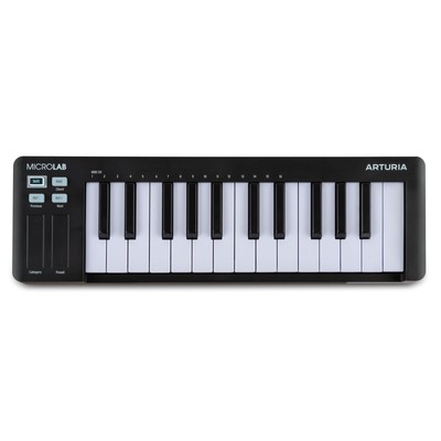 Arturia MicroLab Mk3 MIDI Controller Keyboard for Music Production Black