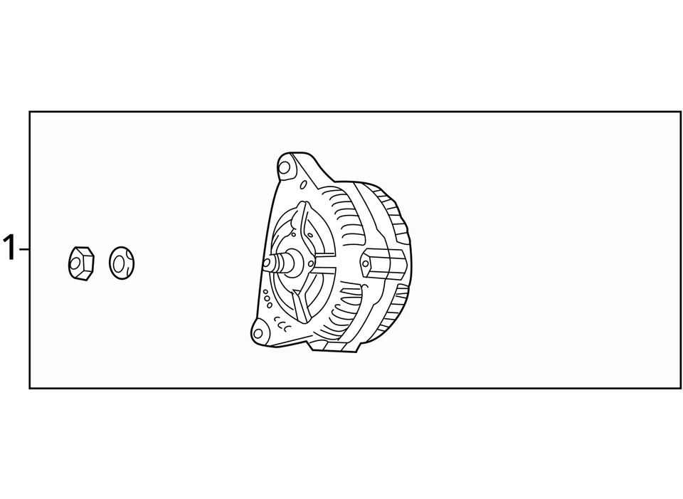 2014-2017 AUDI RS7 AWD 4.0L ENGINE MOTOR ALTERNATOR GENERATOR 079903015 OEM - Image 4 of 4