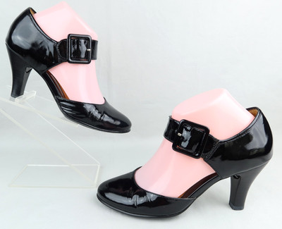 Sofft Womens Mary Jane Pump Black Patent Leather Sz 6.5