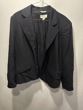 Talbots Women's Black Blazer Jacket Size 12W