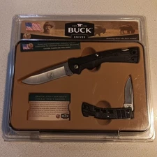 Buck Knives 425/482 Combo Tin Boone Crockett Club Collector's Series #CMB08WM-C 