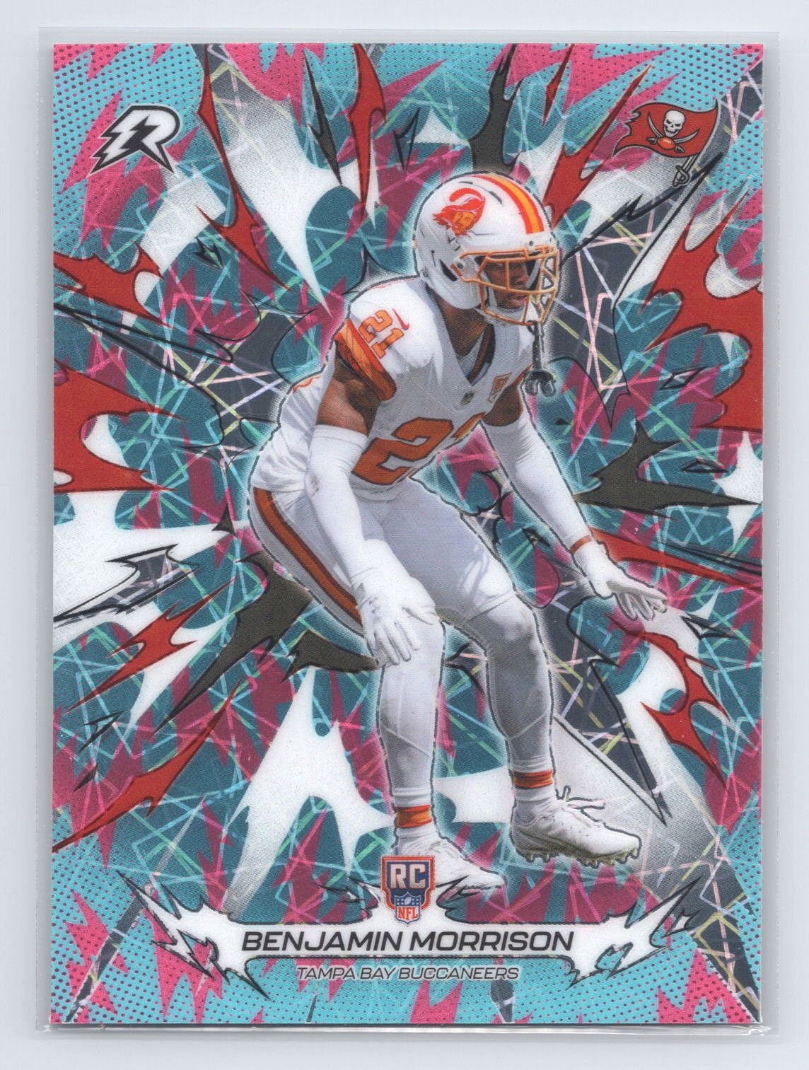 2025 Topps Resurgence #192 Benjamin Morrison Sky Blue & Pink Shock Refractor