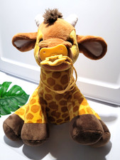 Melissa  Doug 11" Baby Giraffe Plush Stuffed Animal With Pacifier VGC