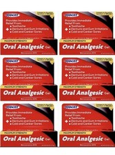 6 Oral Analgesic Gel Maximum Strength Toothache Pain Relief 0.42 oz. Exp.06/2028