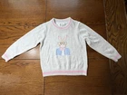 NWT Janie And Jack Flower Show Bunny Sweater Boys Easter Size 18-24 Months