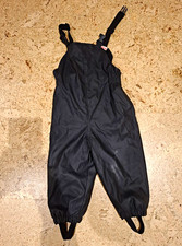 ZARA Unisex Kids Black Ski Salopette Trousers 18-24 Months 92cm Lined