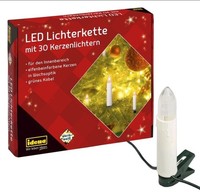 Idena Led Kerzenlichterkette 30Er FüR Innen Lichterkette Dekolicht Warm Weiß