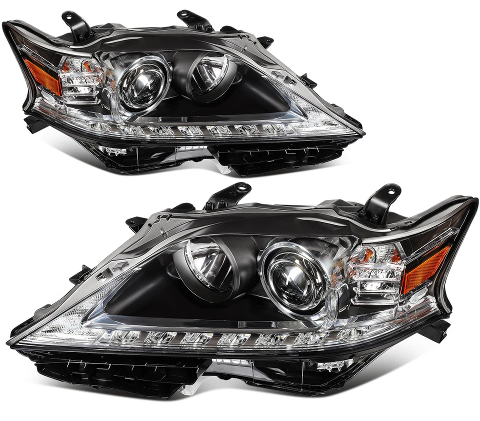 Headlights Assembly For 2013 2014 2015 Lexus RX350 RX450h w/Projector Left+Right - Image 3 of 4
