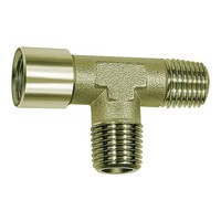 Riegler T-StüCk AußEn/AußEn/Innen G/R 1/2 Sw 21 Messing Vernickelt
