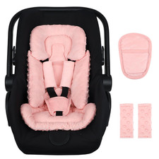 Infant Car Seat Insert Boy Girl, 3 in 1 Newborn Carseat Insert with Strap Pads,