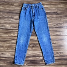 Vintage Levi's Jeans Womens 9 Blue High Rise Taper Mom Jean Light Wash 26x30