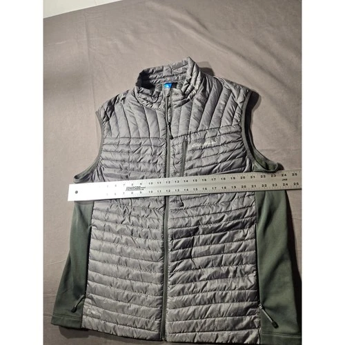Eddie Bauer First Ascent StormDown 800 Puffer Vest Mens XL Gray Green Outdoor image 6
