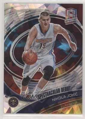 2020 Panini Spectra Spectracular Debut Astral Prizm 22/35 Nikola Jokic #162 7y2