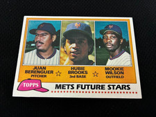 MOOKIE WILSON ROOKIE & HUBIE BROOKS RC TOPPS 1981 NY METS #259 BASEBALL CARD. rookie card picture