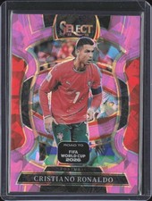 2025-26 Prizm Cristiano Ronaldo Pink Cracked Ice Prizm