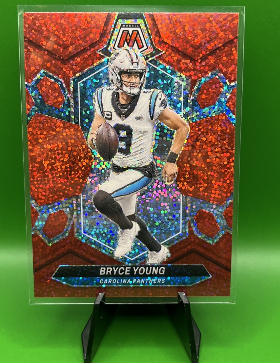 Bryce Young 2024 Mosaic Red Sparkle Prizm #29 Panthers