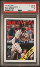 2023 Topps #T88-18 Michael Harris II RC PSA 8 NM Pop 78 Braves