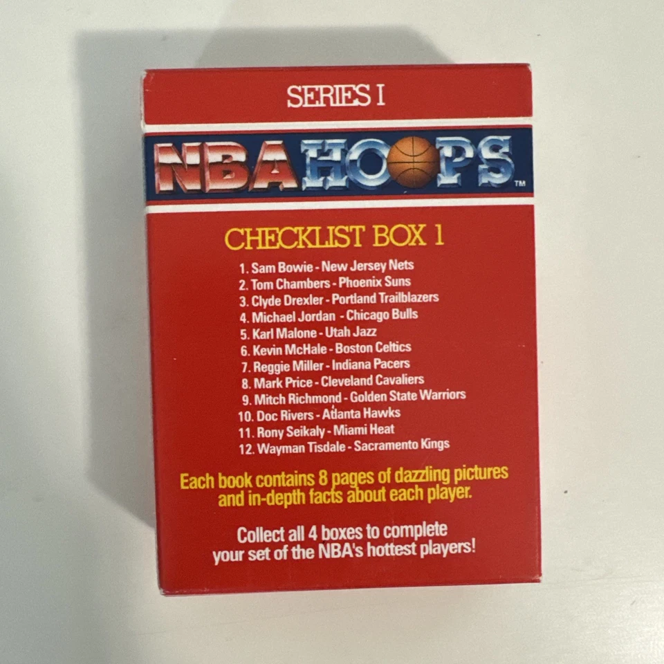 1990 nba hoops box collect a books series 1 unopened Michael Jordan Karl Malone - Image 2 of 2