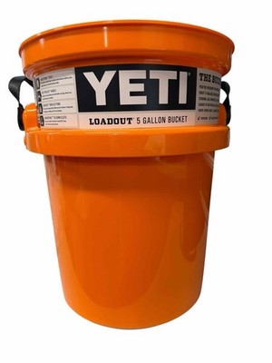 NEW YETI Loadout The Bucket 5 Gallon Crab Orange Cooler