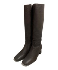 PRADA Long Boots Shoes EU 36.5 US 6.5 Brown Authentic