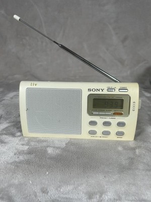 Sony Liv Portable 4-Band TV/Weather/FM/AM Clutch Radio ICF-M410V TESTED  WORKING