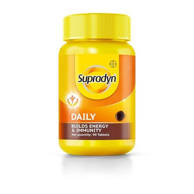 Supradyn Daily, India's No.1 Multivitamin (90 tablets) Pack of 1