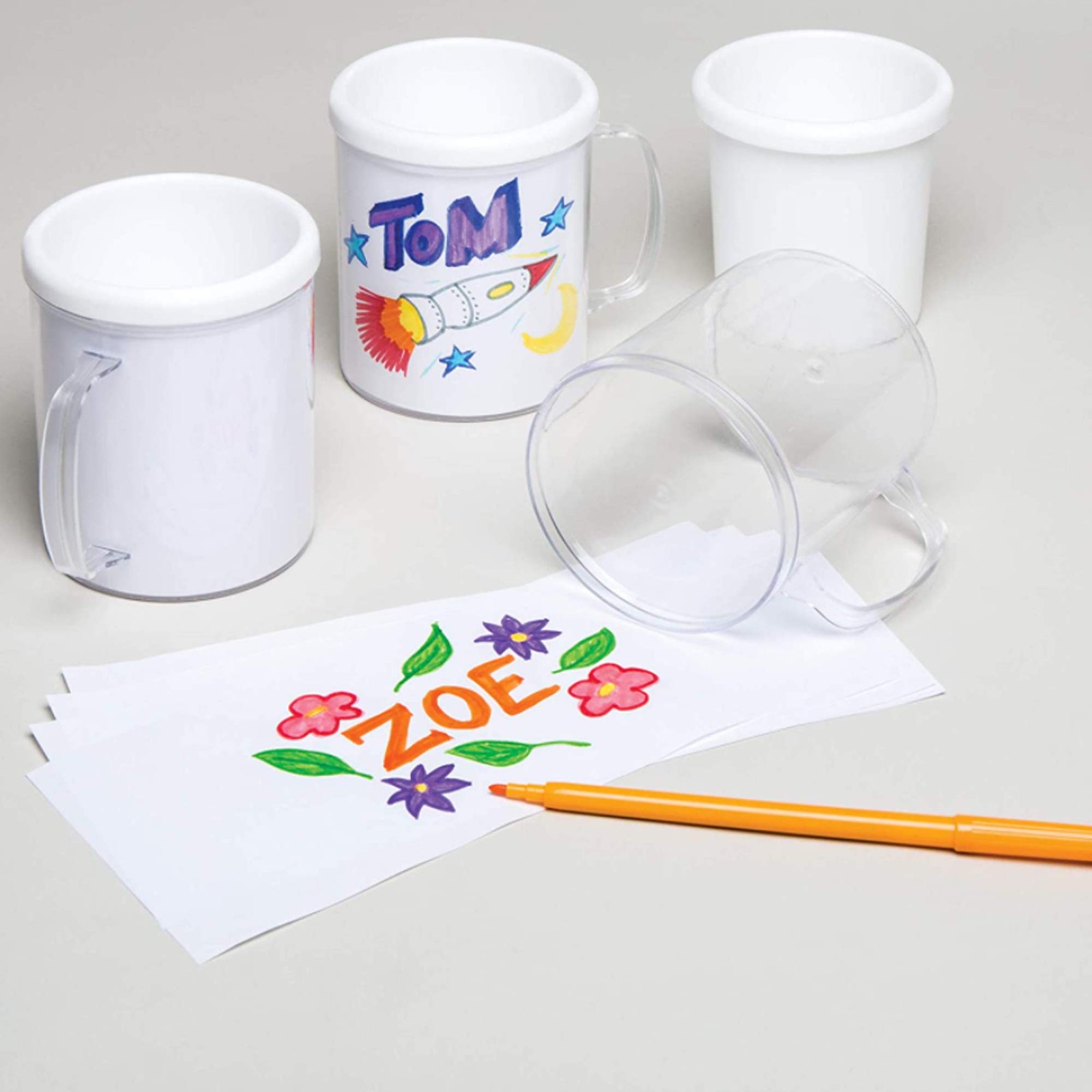 Baker Ross Tazza Fai da Te, per i bambini da dipingere, decorare e personal 9GLM