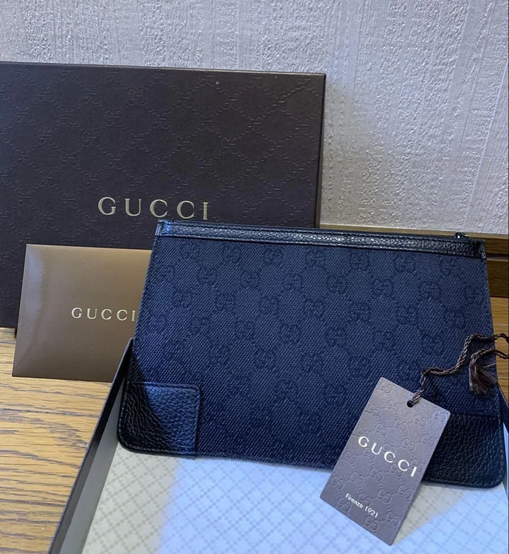 Gucci Pochette Avec Étiquette Petit Sac Cosmétique Toile Créateur Pochette Pochette Luxe