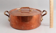 Vintage Authentic LEON JAEGGI & SONS New York Copperware Cookware Copper Pot