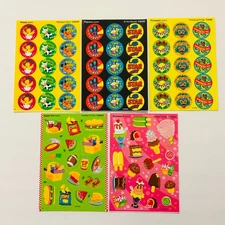 Scratch n Sniff Scented Sticker Set Apple Pie Popcorn Honey Pineapple Trend lot